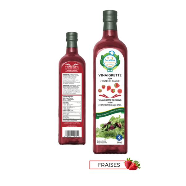 Vinaigrette aux fraises et basilic